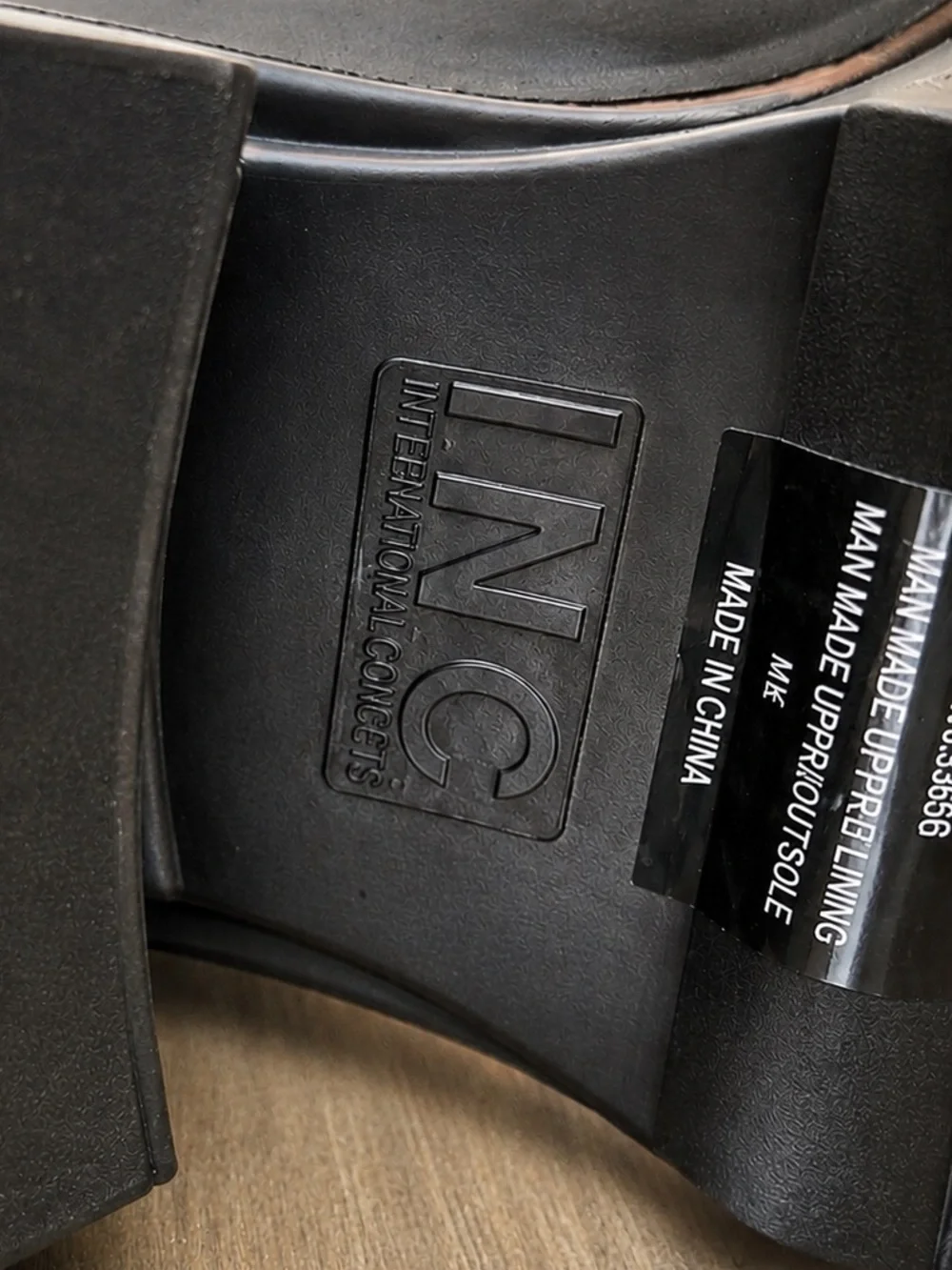 INC Everett Black Lug Sole Square Toe Rain Boots NWOB Size 8 NWOT Box